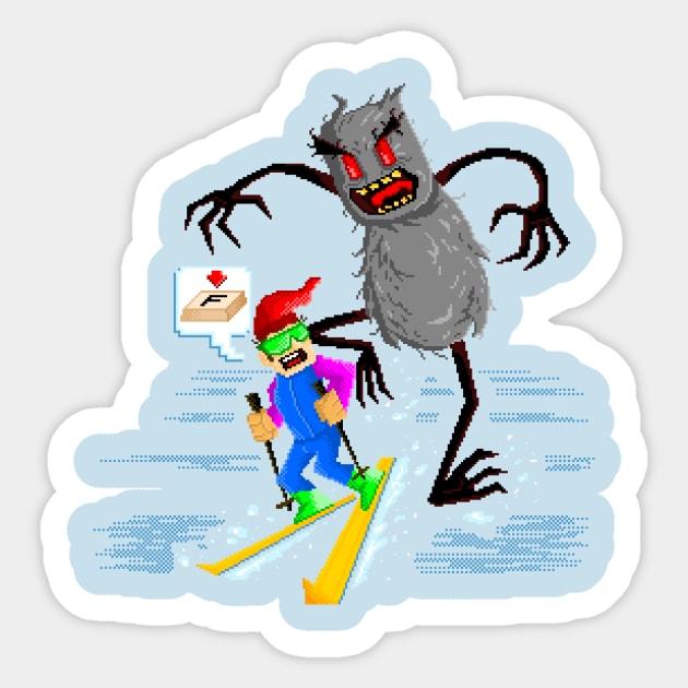 Ski Free or Die Hard Sticker by Joe Gottli